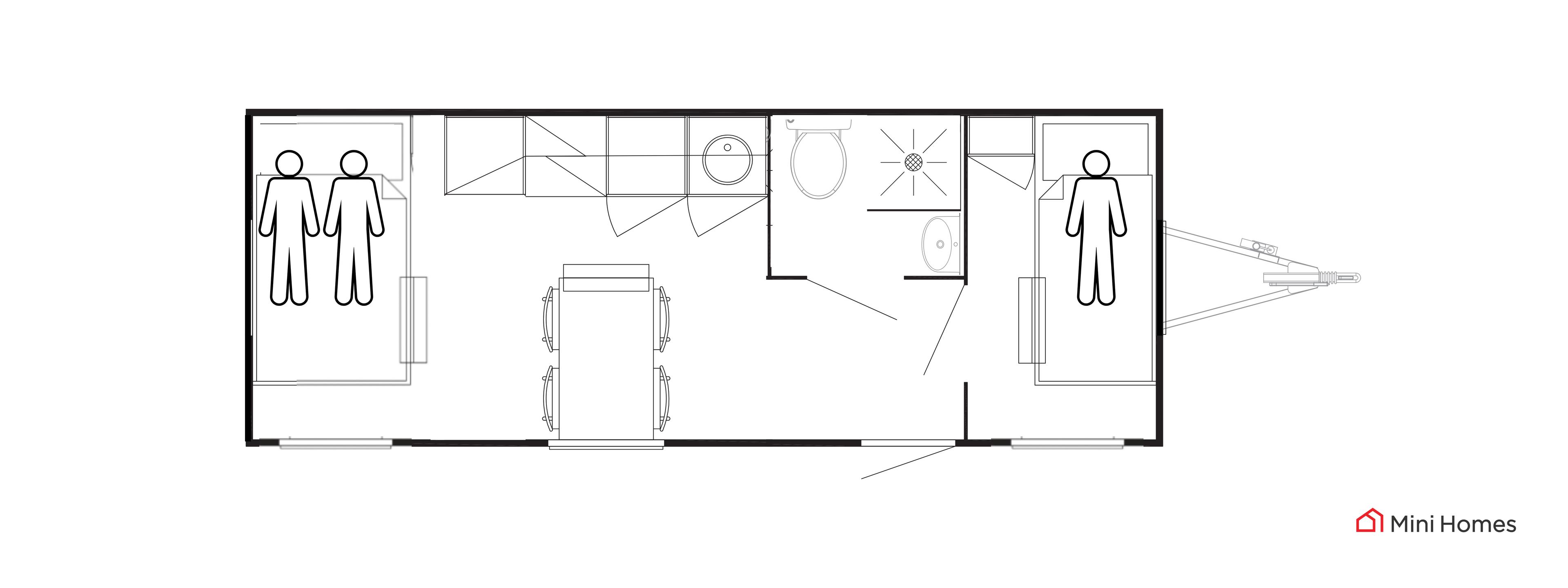 Beboelsesvogn 3 personers